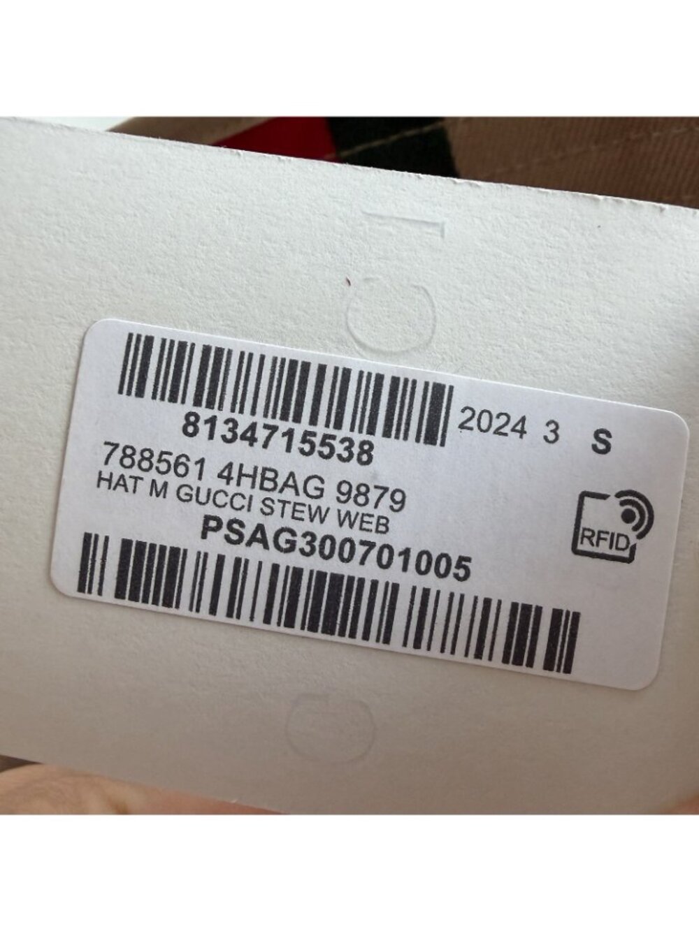 NWT Gucci Logo printed cotton canvas bucket hat Sz S - Picture 12 of 13